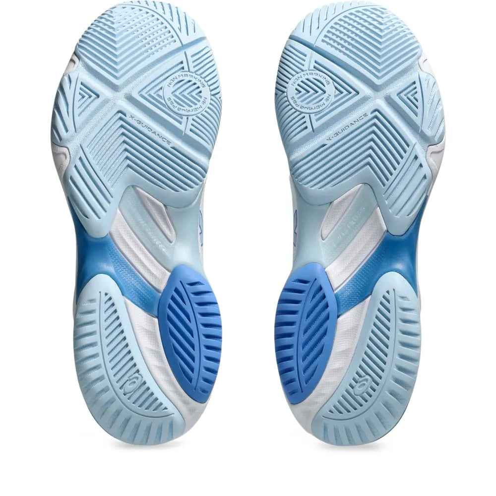 Tênis ASICS Netburner Ballistic FF 3 Vôlei Feminino - Branco/Azul