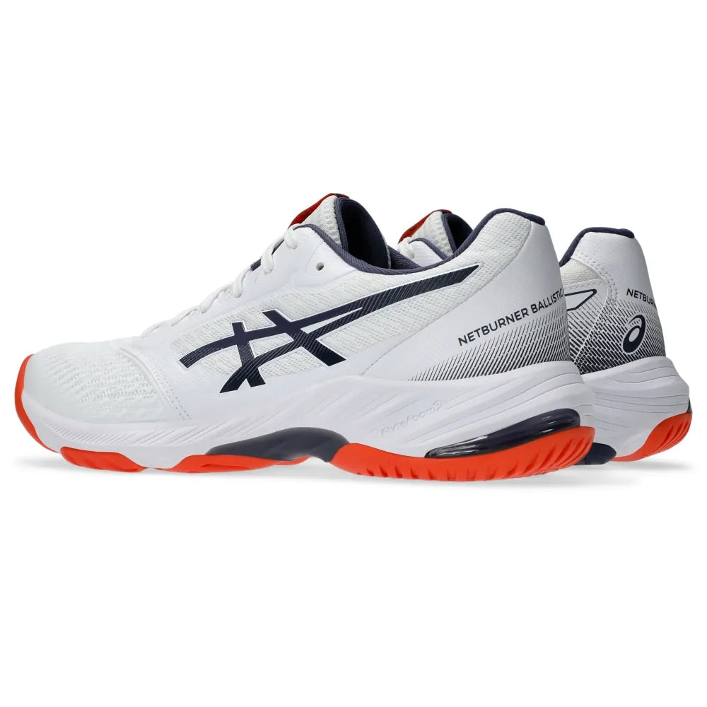 Tênis ASICS Netburner Ballistic FF 3 Masculino Vôlei - Branco/Azul