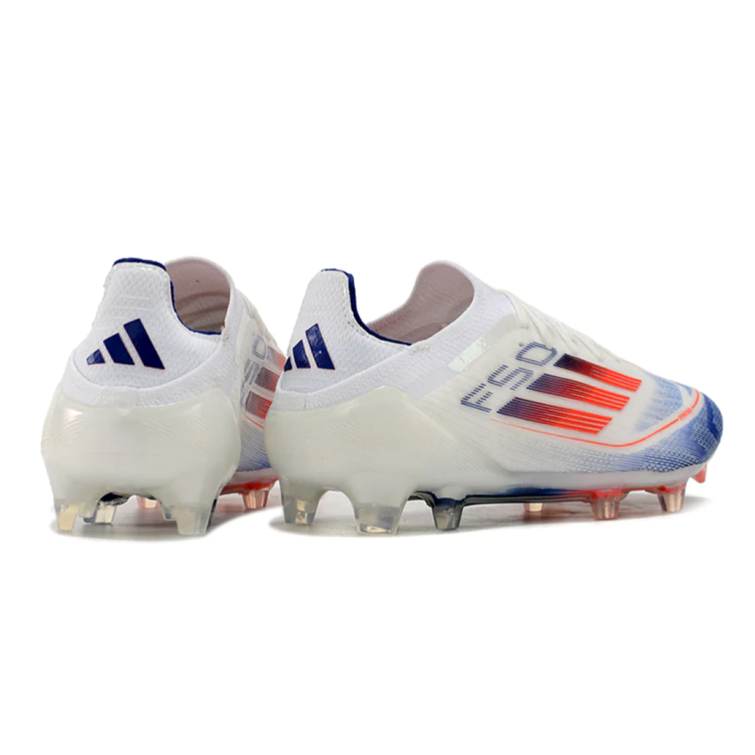 Chuteira Adidas F50 Elite Campo - Branco/Azul