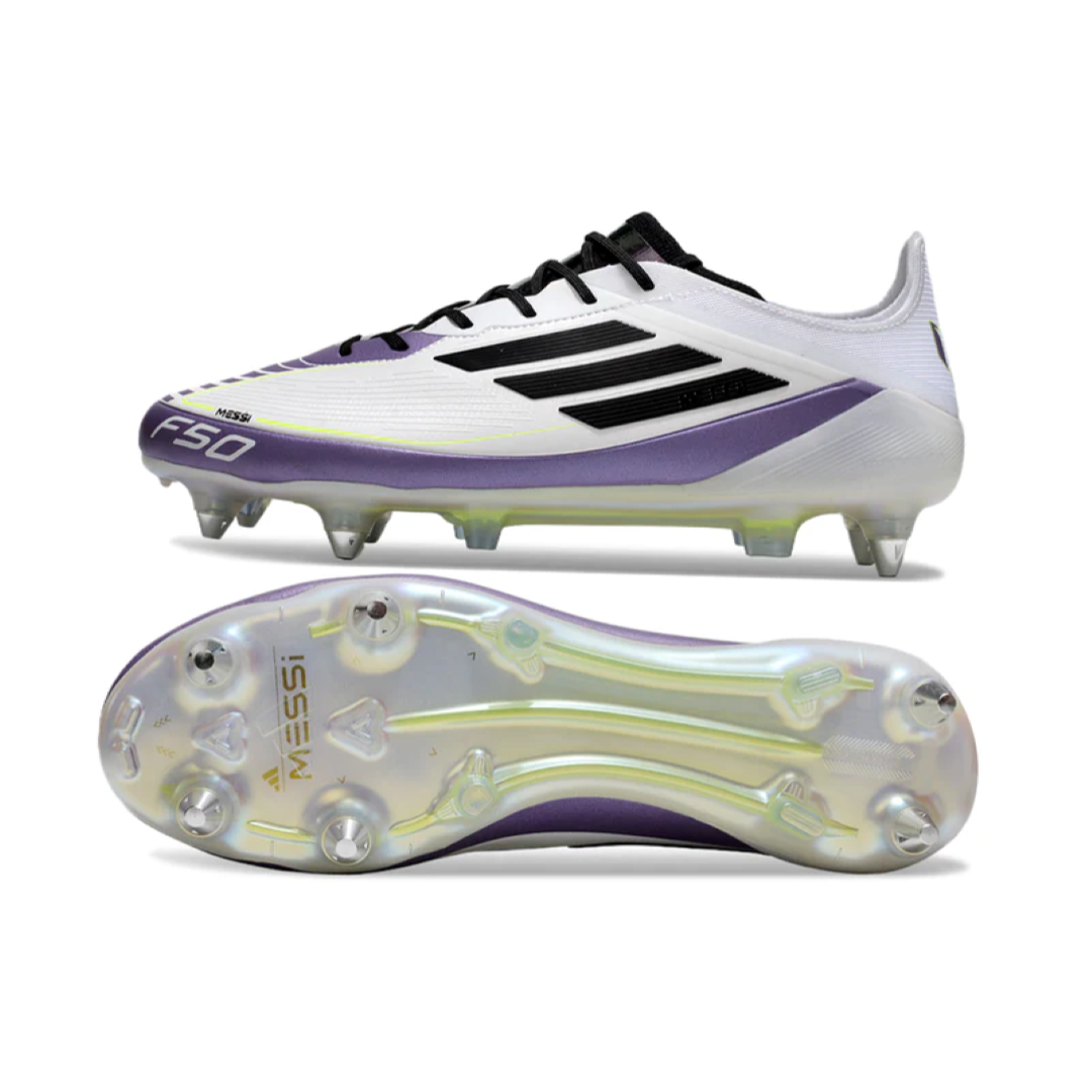 Chuteira Adidas F50 Campo - Cinza/Azul