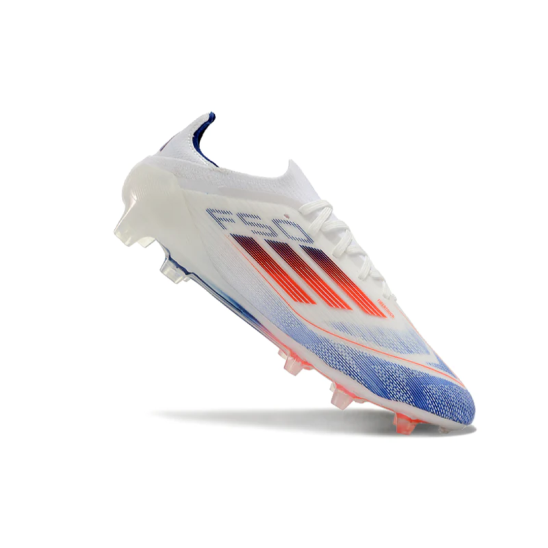 Chuteira Adidas F50 Elite Campo - Branco/Azul