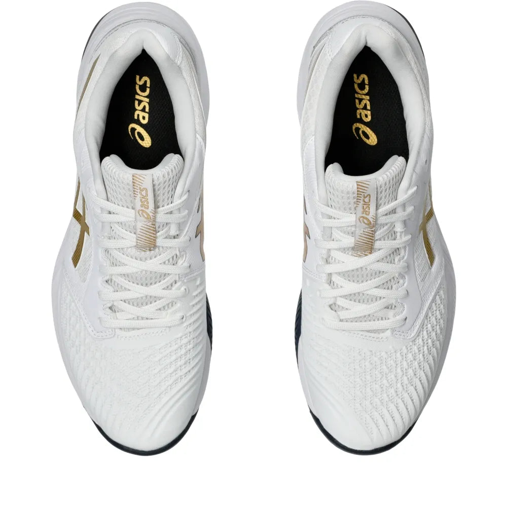 Tênis ASICS Netburner Ballistic FF 3 Masculino Vôlei - Branco/Dourado