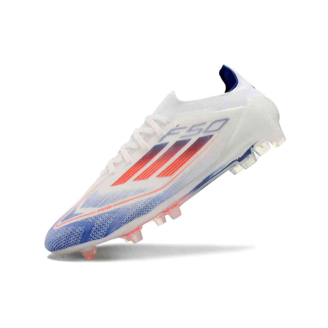 Chuteira Adidas F50 Elite Campo - Branco/Azul