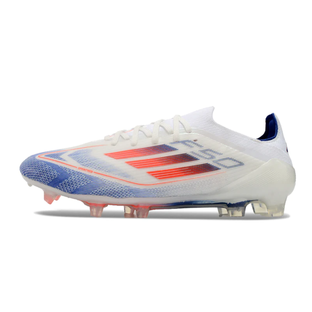 Chuteira Adidas F50 Elite Campo - Branco/Azul