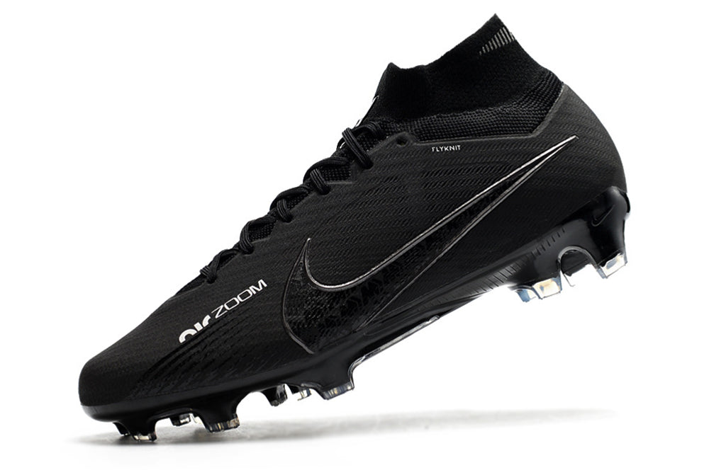 Chuteira Nike Air Zoom Mercurial Superfly IX Elite Campo - Blackout