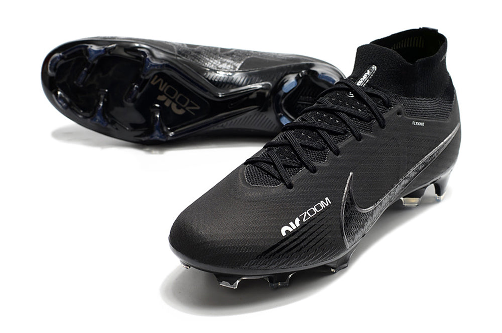 Chuteira Nike Air Zoom Mercurial Superfly IX Elite Campo - Blackout