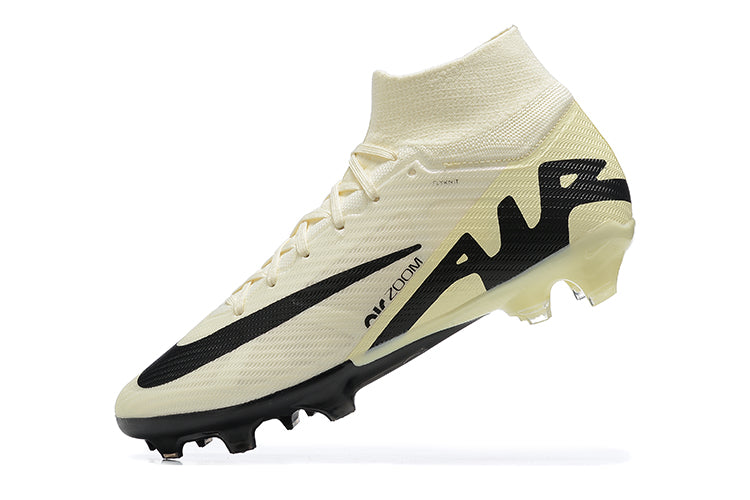 Chuteira Nike Zoom Mercurial Superfly 9 Elite Campo - Branco/Preto