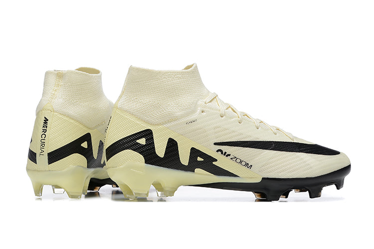 Chuteira Nike Zoom Mercurial Superfly 9 Elite Campo - Branco/Preto