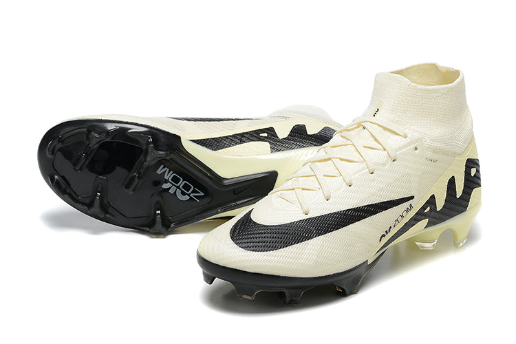 Chuteira Nike Zoom Mercurial Superfly 9 Elite Campo - Branco/Preto
