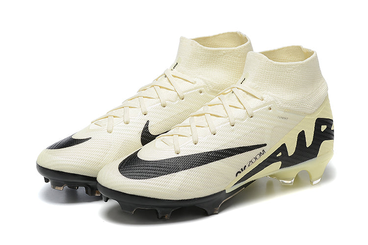Chuteira Nike Zoom Mercurial Superfly 9 Elite Campo - Branco/Preto
