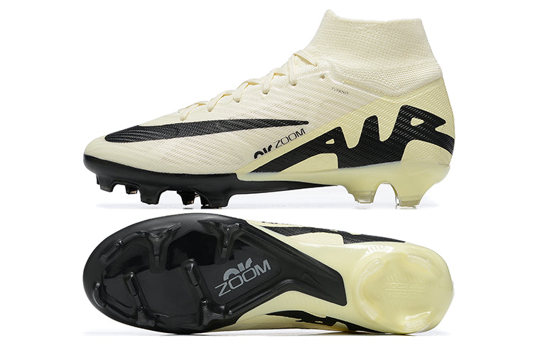 Chuteira Nike Zoom Mercurial Superfly 9 Elite Campo - Branco/Preto