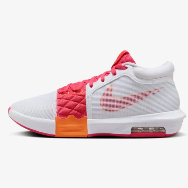 Tênis Nike Lebron Witness VIII - Branco - Laranja