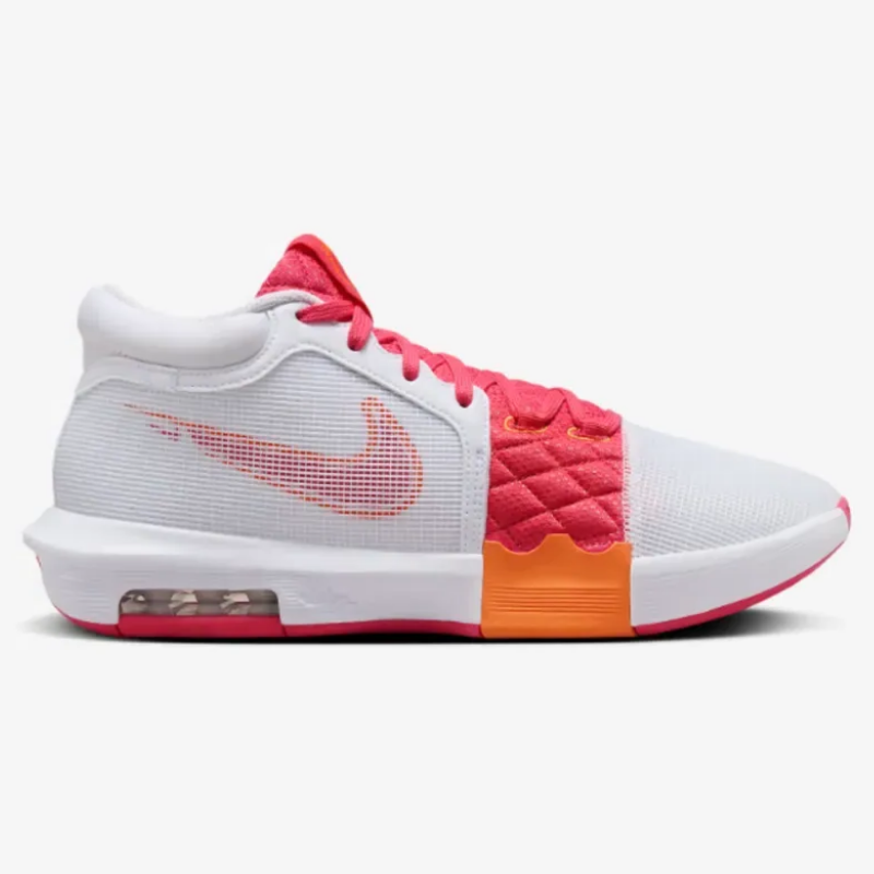 Tênis Nike Lebron Witness VIII - Branco - Laranja