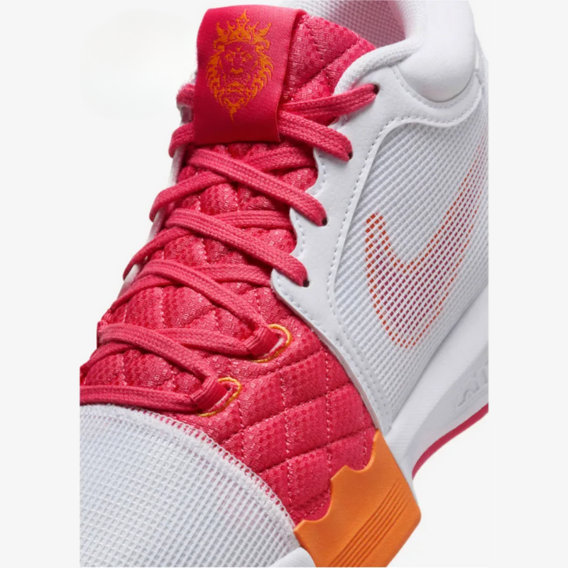 Tênis Nike Lebron Witness VIII - Branco - Laranja