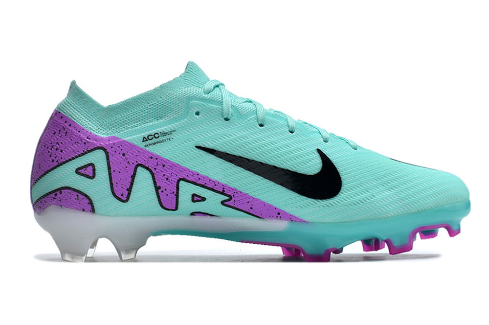 Chuteira Nike Mercurial Vapor 15 Elite Campo - Verde/Roxo