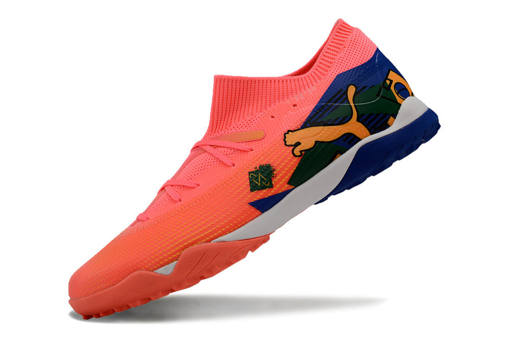 Chuteira Puma Future 7 Play Neymar Jr Society - Rosa
