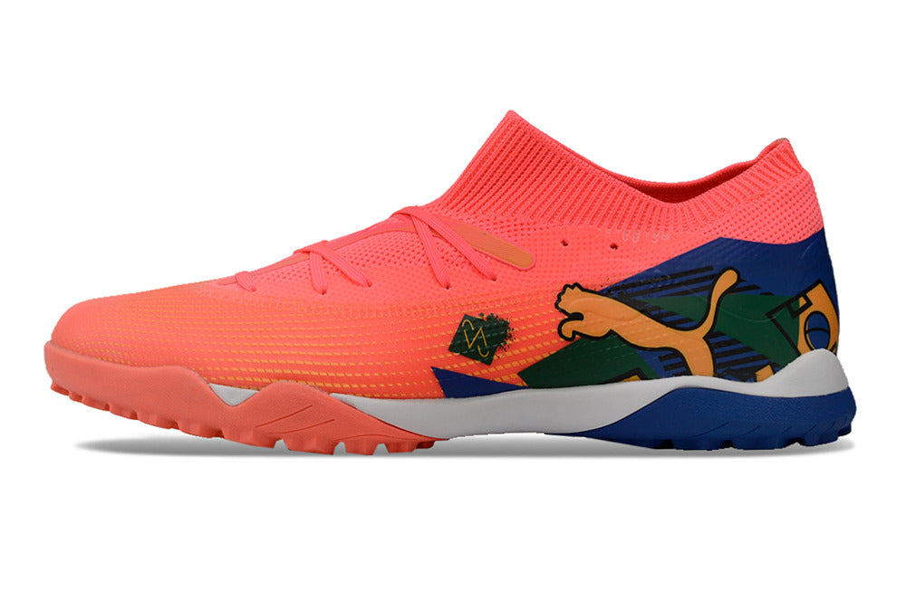 Chuteira Puma Future 7 Play Neymar Jr Society - Rosa