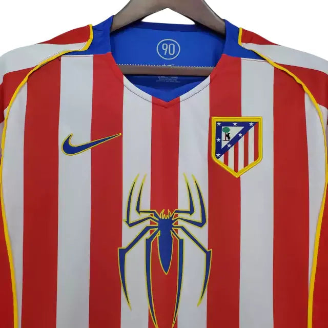 Camisa Atletico de Madrid Spider Home Retrô 04/05