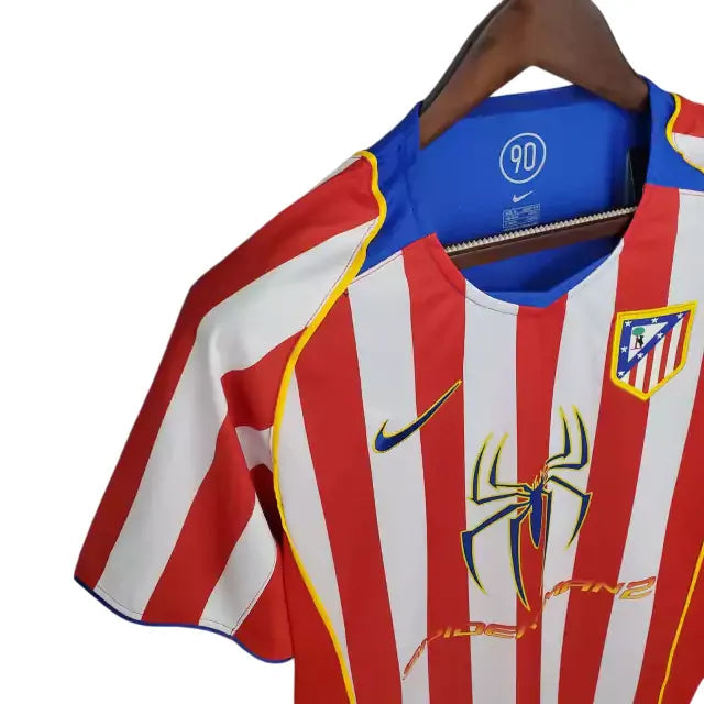 Camisa Atletico de Madrid Spider Home Retrô 04/05