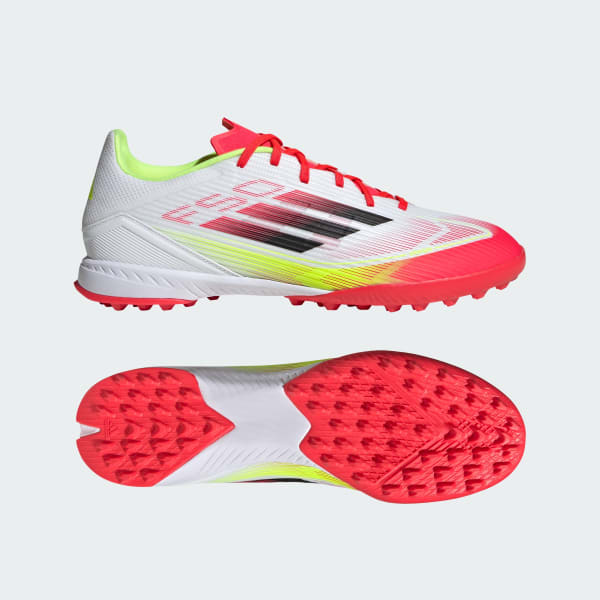 Chuteira Adidas F50 League Society - Branca - Laranja