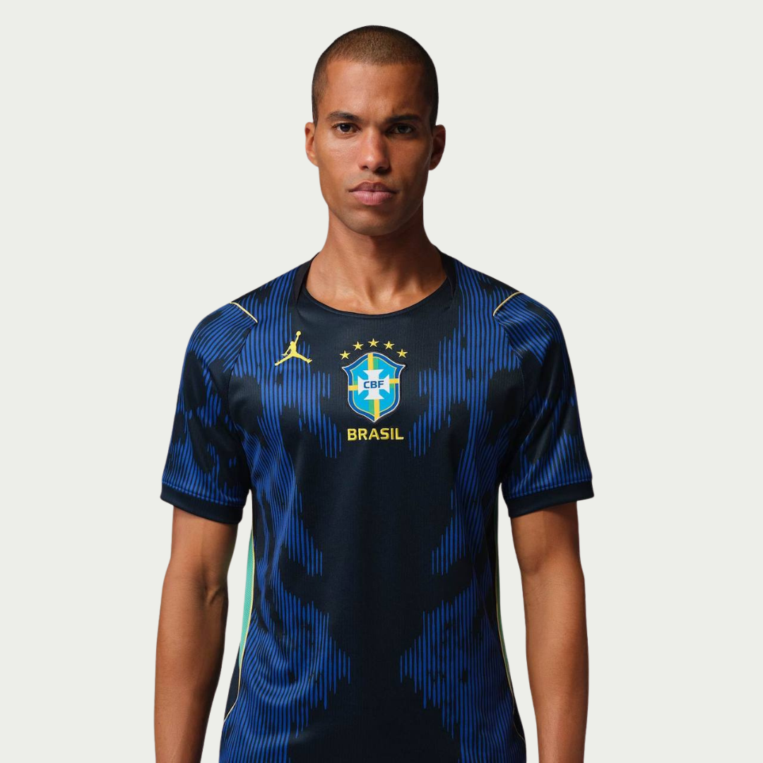 韓国　ポジャギ　ヒルネさま　BlueGreen Camisa Brasil Jordan II - Versão Torcedor Copa do Mundo – Zene Sports