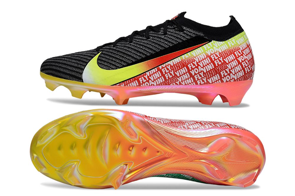 Chuteira Nike Air Zoom Mercurial Vapor 16 Elite Vini Jr Campo - Preto