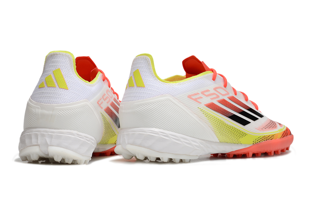 Chuteira Adidas F50 League Society - Branca - Laranja