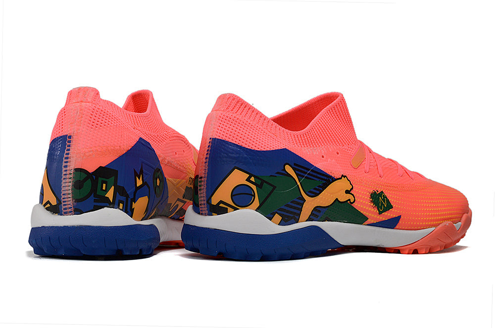 Chuteira Puma Future 7 Play Neymar Jr Society - Rosa
