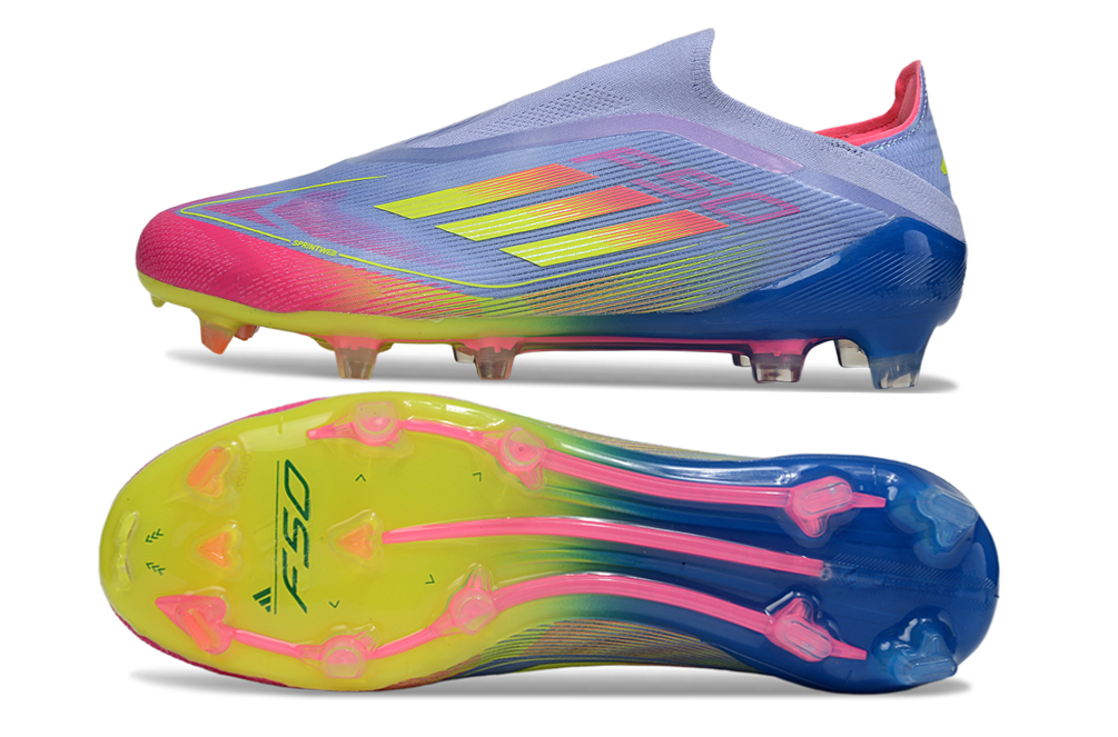 Chuteira Adidas Campo F50 Azul - Verde