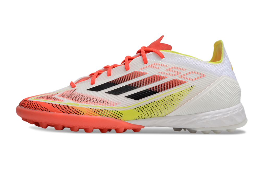 Chuteira Adidas F50 League Society - Branca - Laranja