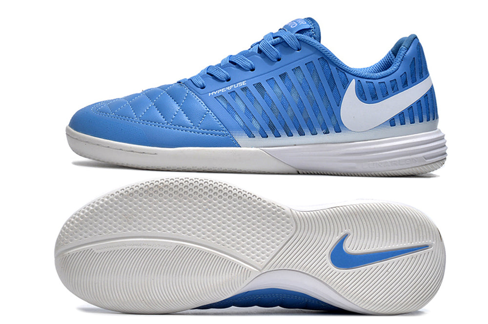 Chuteira Nike Lunar Gato II Futsal - Azul/Branco