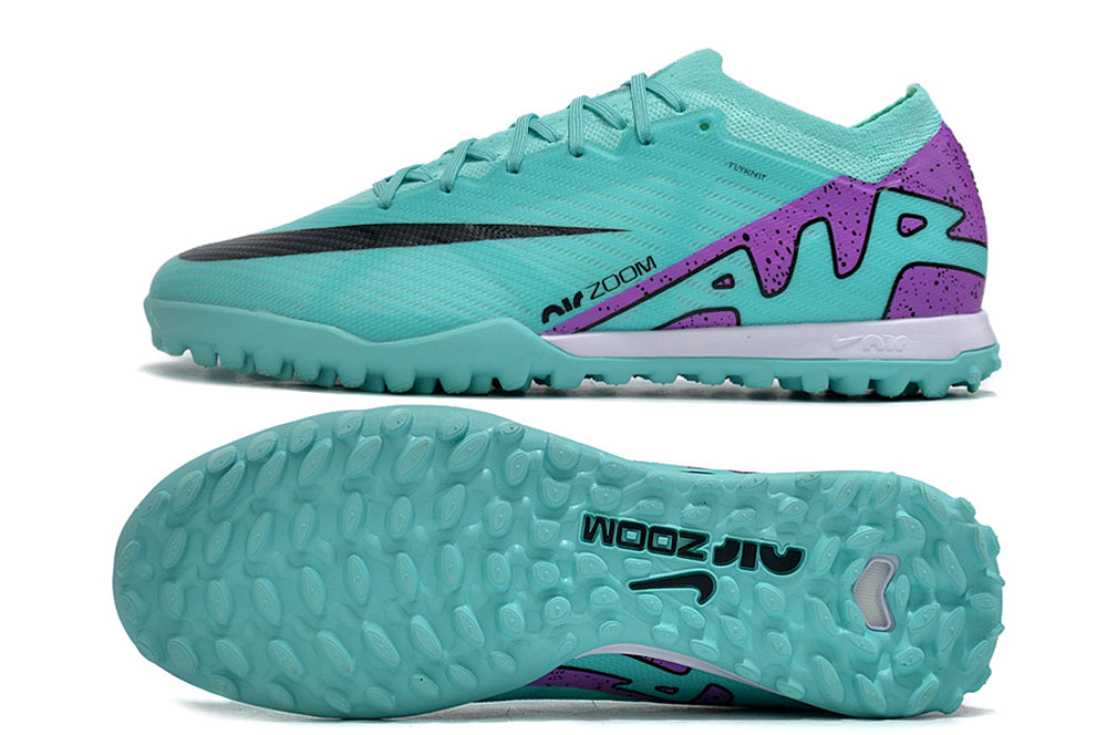 Chuteira Nike Mercurial Vapor 15 Pro Society - Verde/Roxo