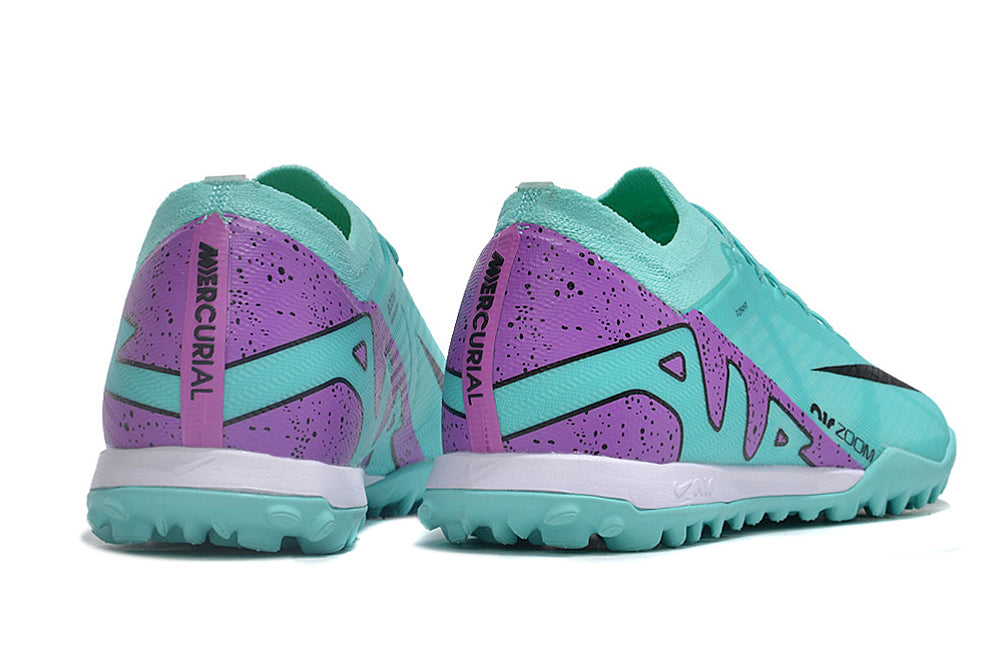 Chuteira Nike Mercurial Vapor 15 Pro Society - Verde/Roxo