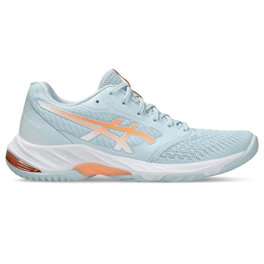Tênis ASICS Netburner Ballistic FF 3 Feminino Vôlei - Azul/Laranja