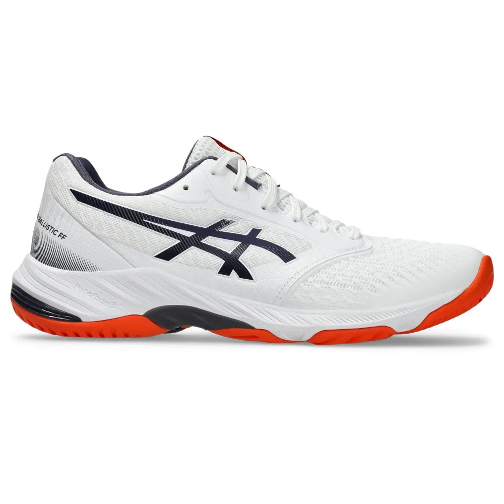 Tênis ASICS Netburner Ballistic FF 3 Masculino Vôlei - Branco/Azul