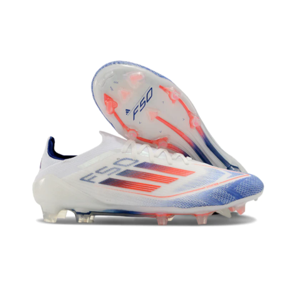 Chuteira Adidas F50 Elite Campo - Branco/Azul