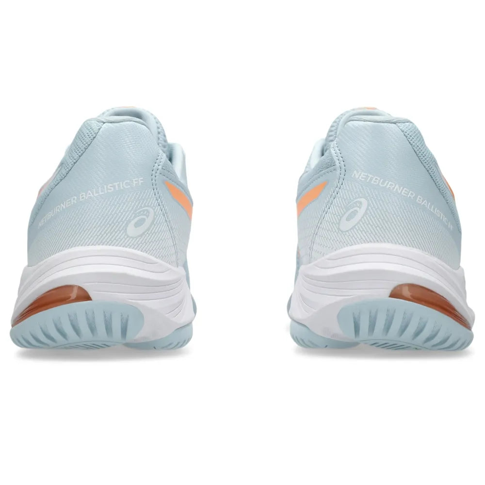 Tênis ASICS Netburner Ballistic FF 3 Feminino Vôlei - Azul/Laranja