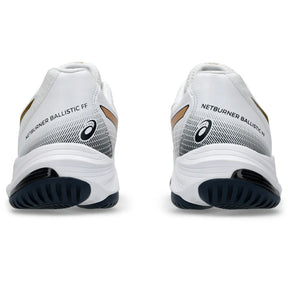 Tênis ASICS Netburner Ballistic FF 3 Masculino Vôlei - Branco/Dourado