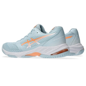 Tênis ASICS Netburner Ballistic FF 3 Feminino Vôlei - Azul/Laranja