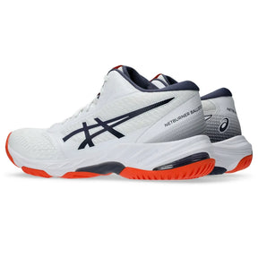 Tênis ASICS Netburner Ballistic FF MT 3 - Masculino - Branco/Azul