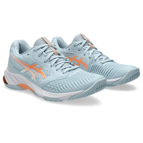 Tênis ASICS Netburner Ballistic FF 3 Feminino Vôlei - Azul/Laranja