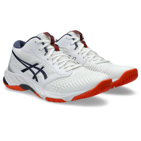 Tênis ASICS Netburner Ballistic FF MT 3 - Masculino - Branco/Azul