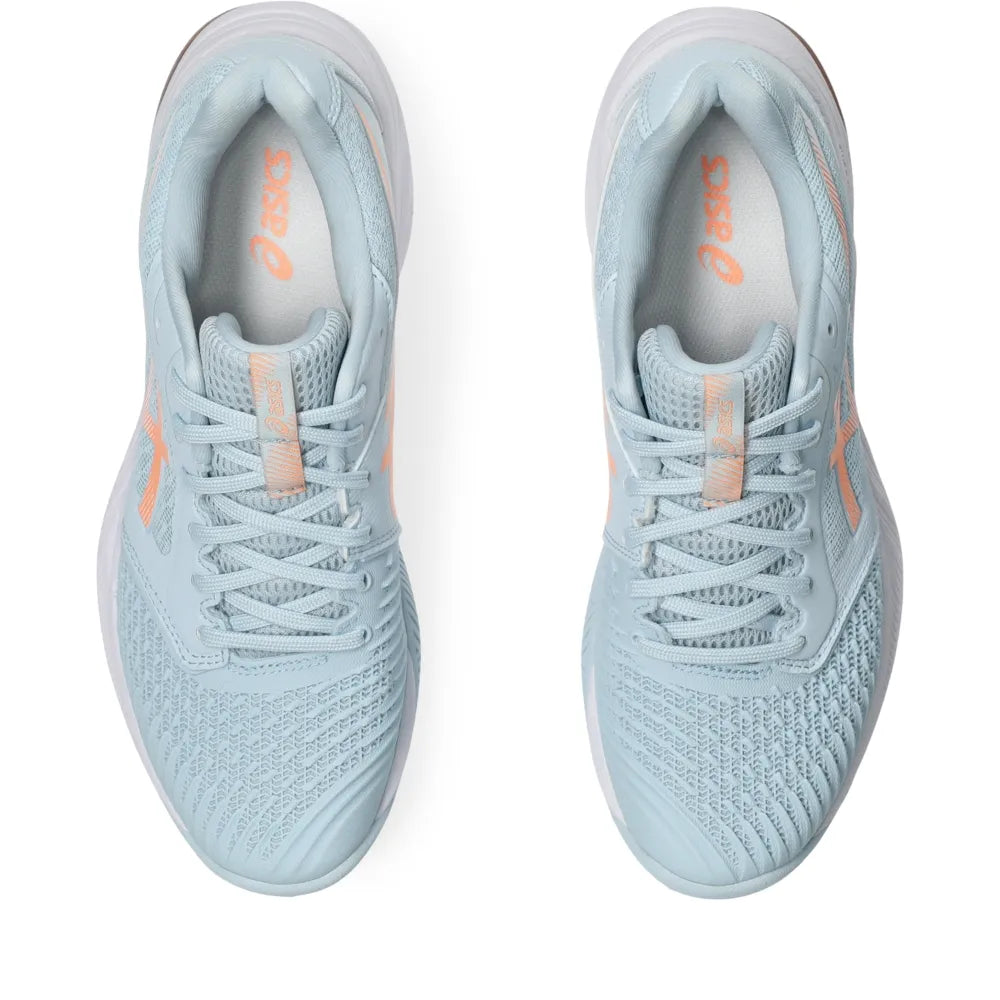 Tênis ASICS Netburner Ballistic FF 3 Feminino Vôlei - Azul/Laranja