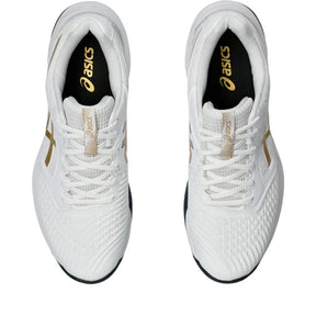 Tênis ASICS Netburner Ballistic FF 3 Masculino Vôlei - Branco/Dourado