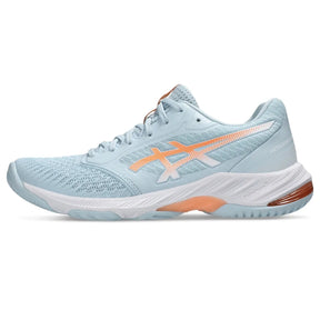 Tênis ASICS Netburner Ballistic FF 3 Feminino Vôlei - Azul/Laranja