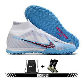 Chuteira Nike Air Zoom Mercurial Superfly IX Elite Society - Branco