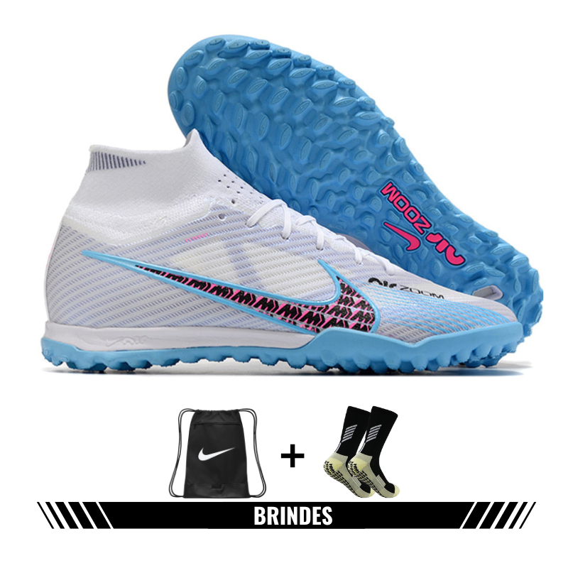 Chuteira Nike Air Zoom Mercurial Superfly IX Elite Society - Branco