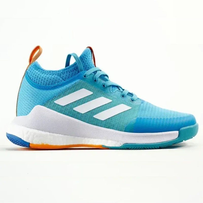 Tênis Adidas Crazyflight Mid Vôlei - Branco - Azul