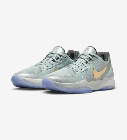 Tênis Nike Ja 2 Tree Top Light Silver Metallic Gold Unissex