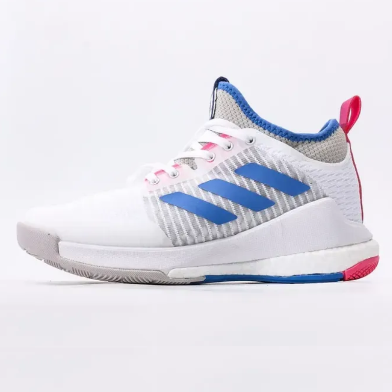Tênis Adidas Crazyflight Mid Vôlei - Branco - Rosa